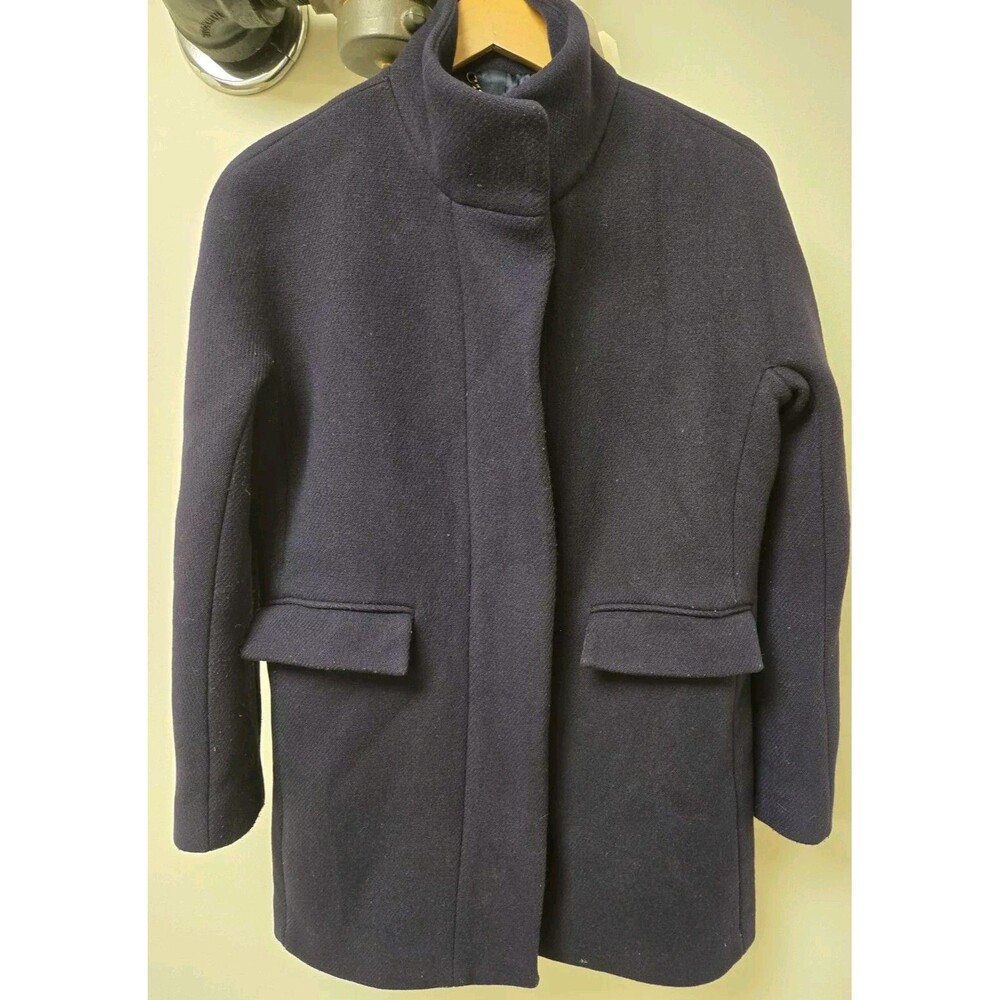 J.Crew Stadium Cloth by Nello Gori Wool Coat – Navy – Women’s 4 - Picture 14 of 15